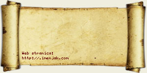 Isidora Džaković vizit kartica